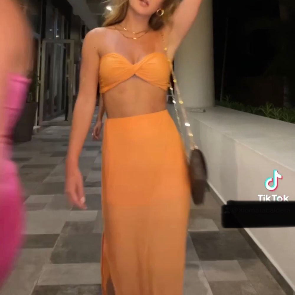 Orange Two Piece Set - Picture 3 of 3